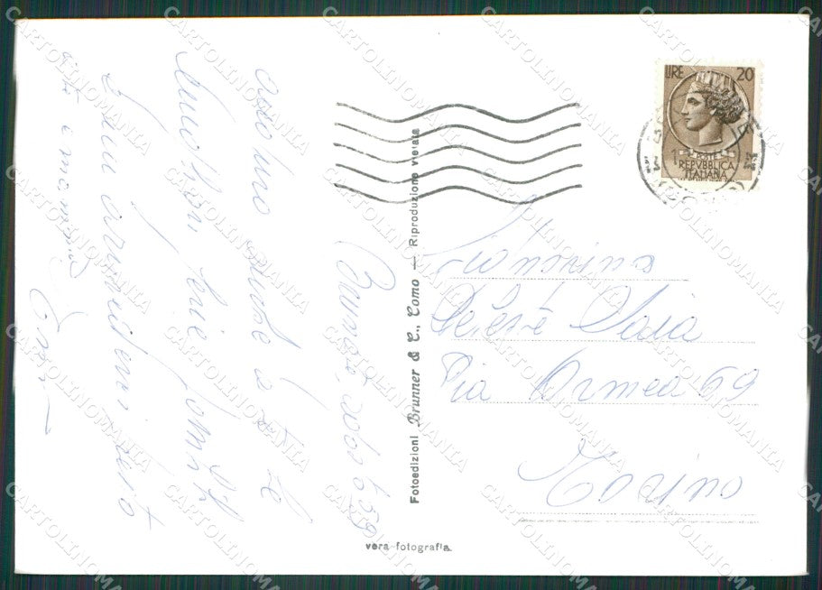 Como Brunate San Maurizio lago di Como Foto FG cartolina KV7647 – retro