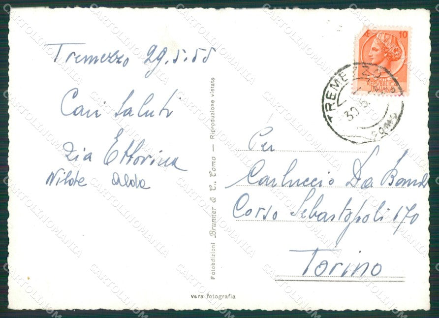 Como Città Villa Carlotta Lago di Como Foto FG cartolina KV7654 – retro