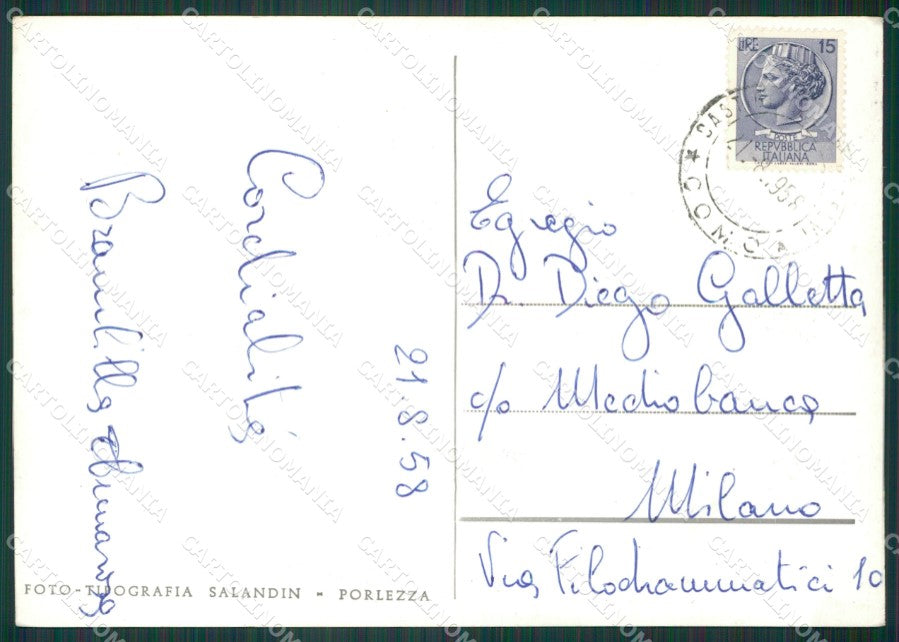 Como San Fedele Intelvi Foto FG cartolina KV7657 – retro