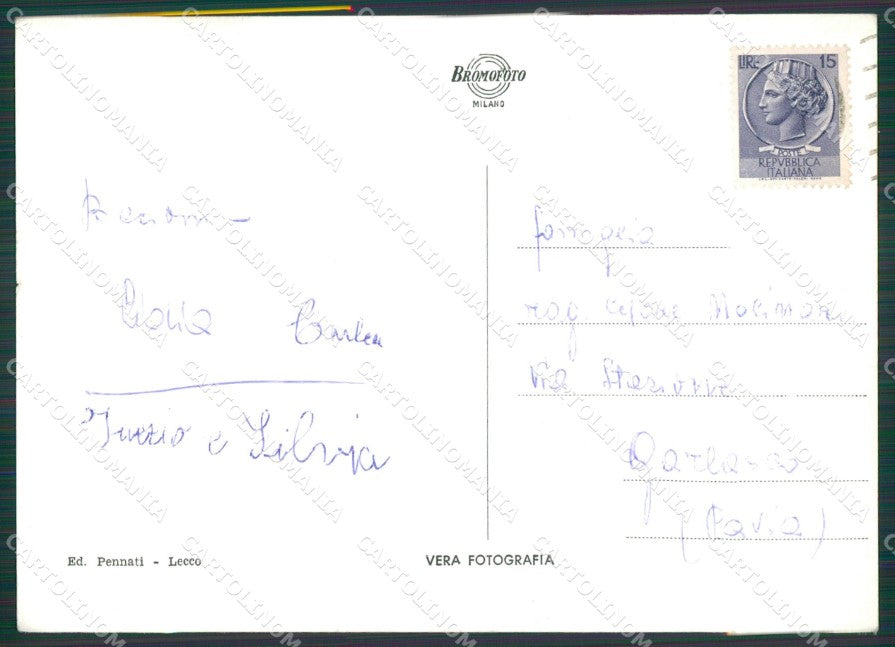Lecco Piani Resinelli PIEGA Foto FG cartolina KV7666 – retro