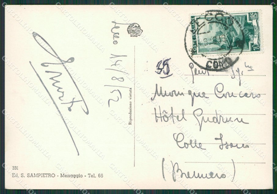 Lecco Città Lago di Como Foto FG cartolina KV7673 – retro