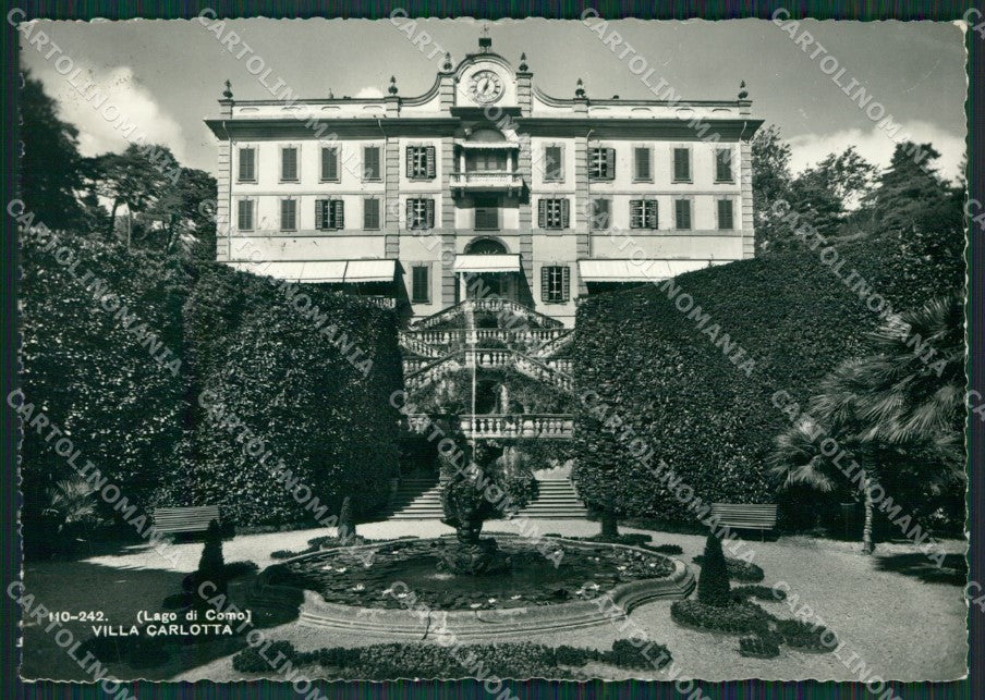 Como Città Villa Carlotta Lago di Como PIEGHE Foto FG cartolina KV7678 – fronte