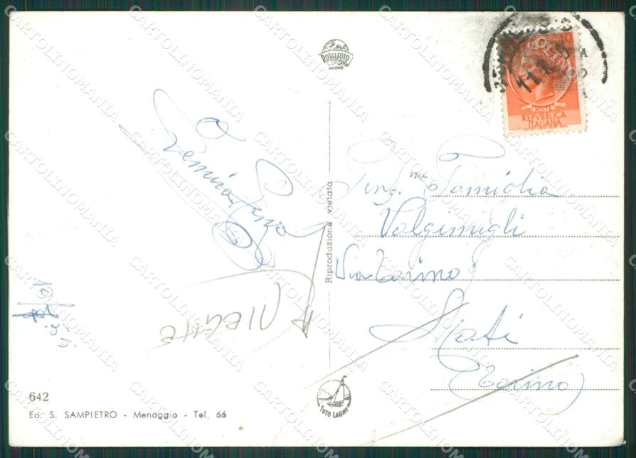 Como Cernobbio Moltrasio Torno Blevio PIEGHE Foto FG cartolina KV7683 – retro