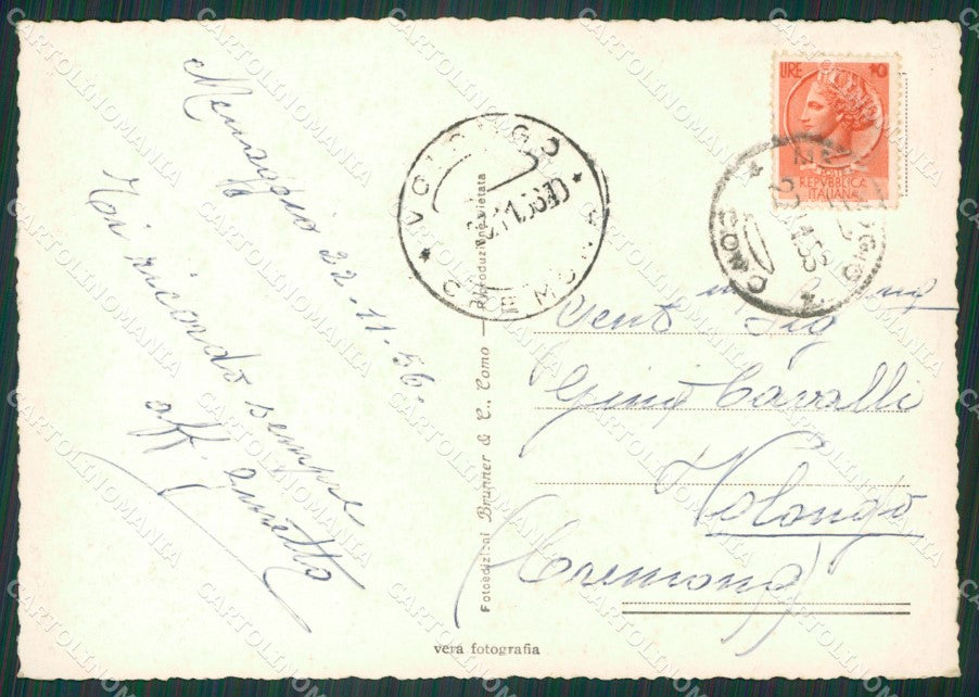 Como Menaggio Lago di Como Regate Foto FG cartolina KV7686 – retro