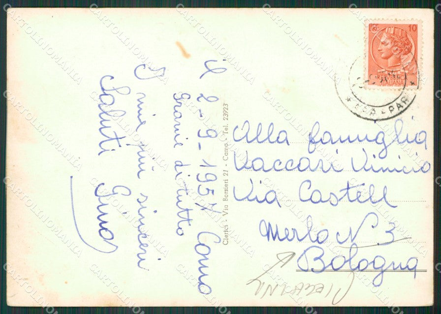 Como Città Villa Olmo PIEGA Foto FG cartolina KV7693 – retro