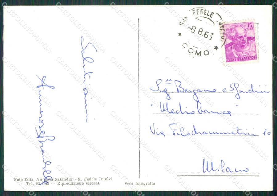 Como San Fedele Intelvi FG cartolina KV7700 – retro