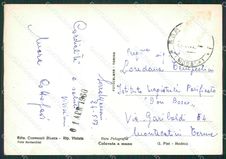 Modena Serramazzoni Foto FG cartolina KV7703 – retro