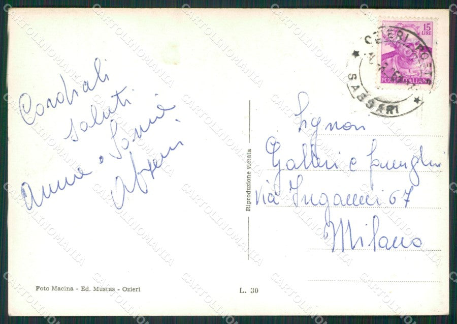 Sassari Ozieri Costumi Foto FG cartolina KV7706 – retro