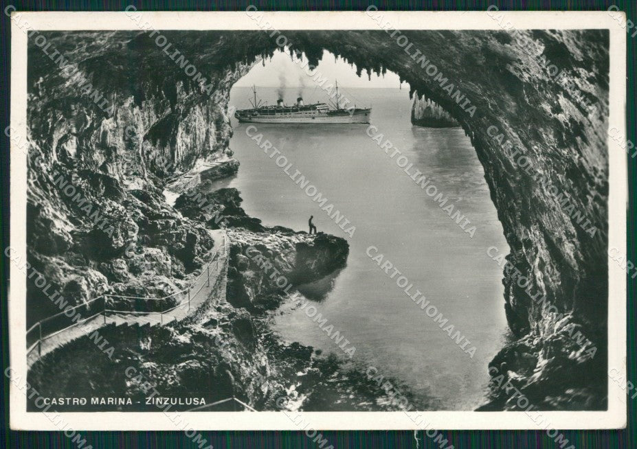 Lecce Castro Marina di Zinzulusa Nave Foto FG cartolina KV7716 – fronte