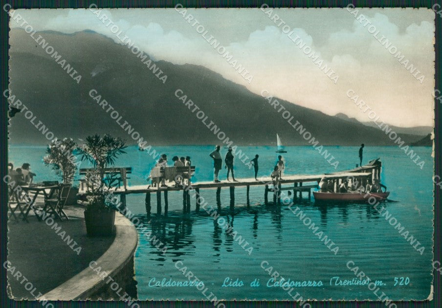 Trento Caldonazzo Lago di PIEGA Foto FG cartolina KV7718 – fronte