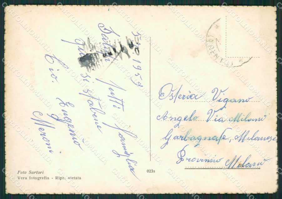 Trento Caldonazzo Lago di PIEGA Foto FG cartolina KV7718 – retro