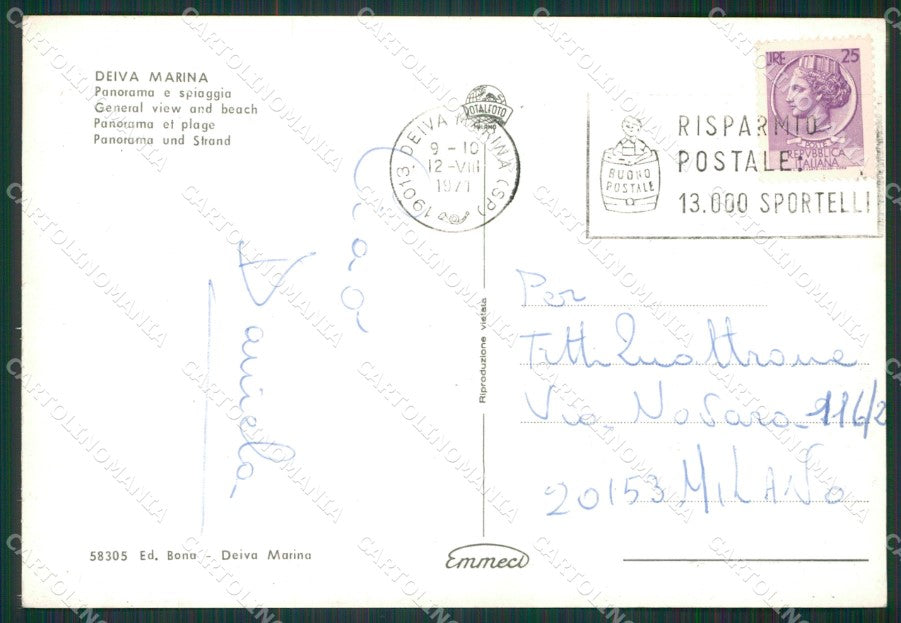 La Spezia Deiva Marina Foto FG cartolina KV7726 – retro