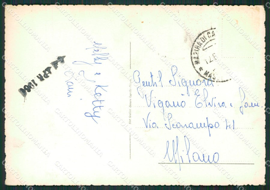 Massa Carrara Marina di Barche Foto FG cartolina KV7731 – retro