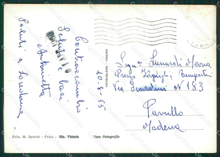 Prato Città Foto FG cartolina KV7753 – retro
