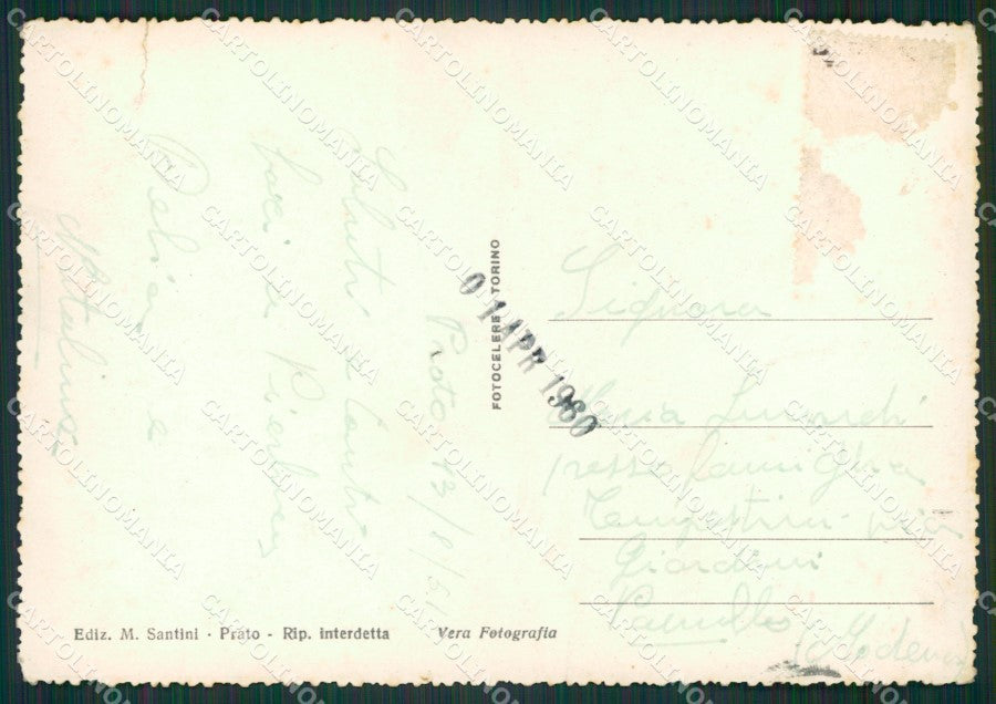 Prato Città Auto Corriera PIEGHINA Foto FG cartolina KV7754 – retro