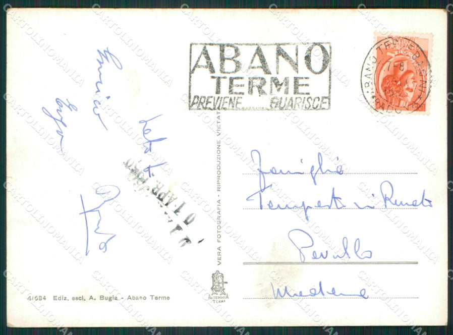 Padova Abano Terme Foto FG cartolina KV7763 – retro