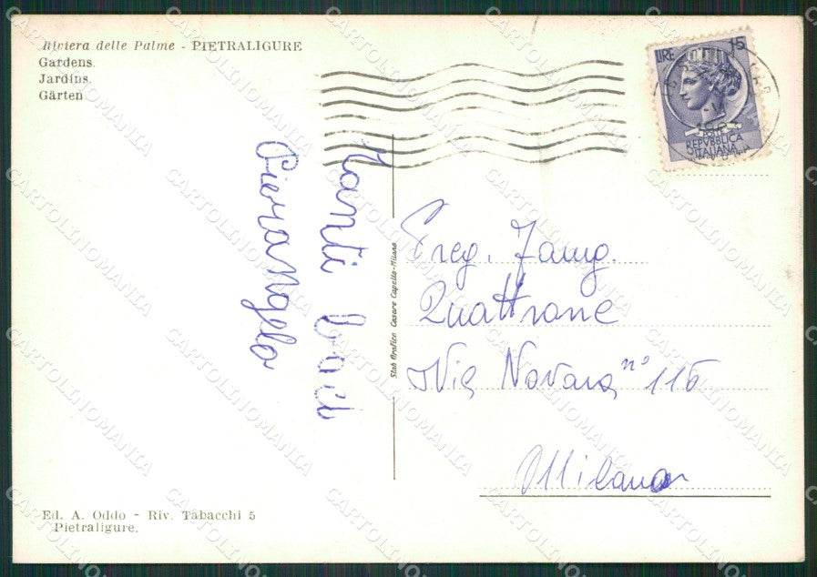 Savona Pietra Ligure Foto FG cartolina KV7779 – retro