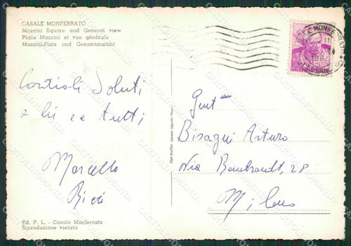 Alessandria Casale Monferrato Foto FG cartolina KV7804 – retro