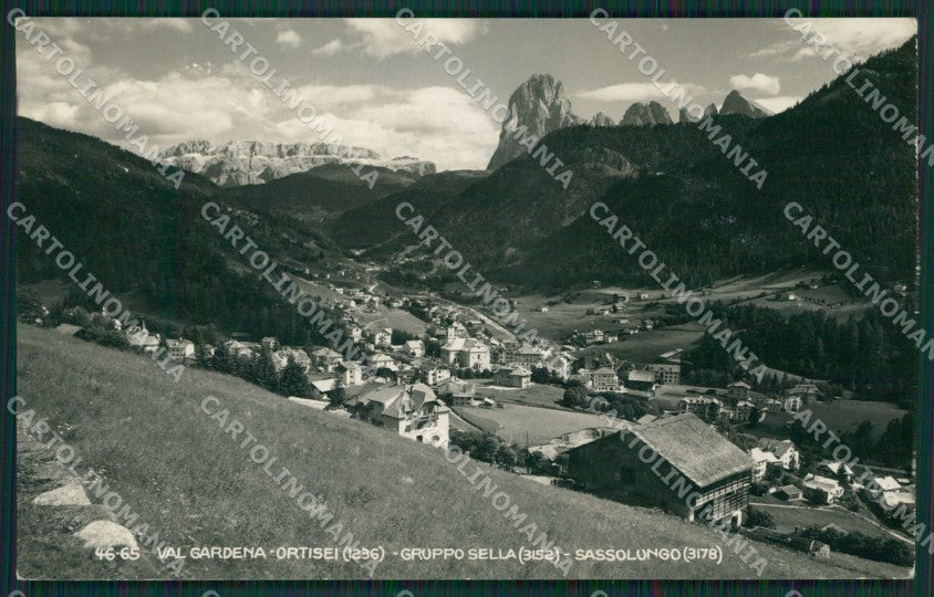 Bolzano Ortisei Gruppo Sella Foto cartolina KV7811 – fronte