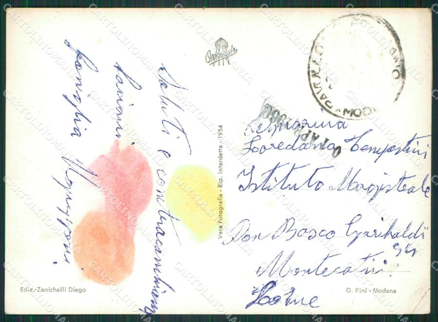 Modena Pavullo nel Frignano Municipio PIEGHE Foto FG cartolina KV7816 – retro