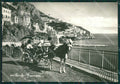 Salerno Amalfi Carrozza PIEGHINE ABRASA Foto FG cartolina KV7822 – fronte