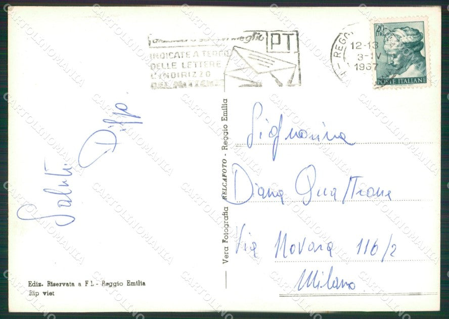 Reggio Emilia Città Foto FG cartolina KV7842 – retro