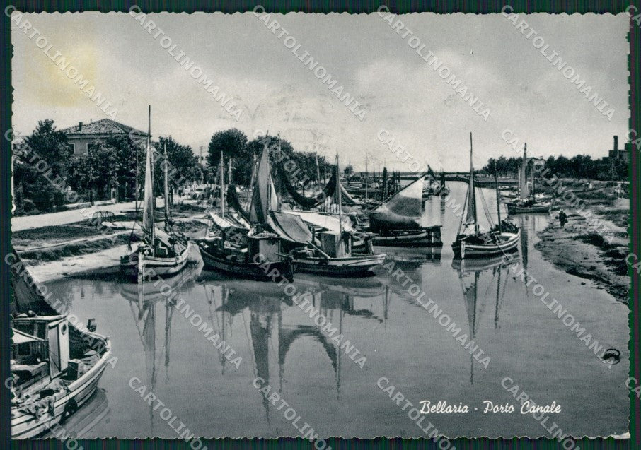 Rimini Bellaria Barche Foto FG cartolina KV7858 – fronte