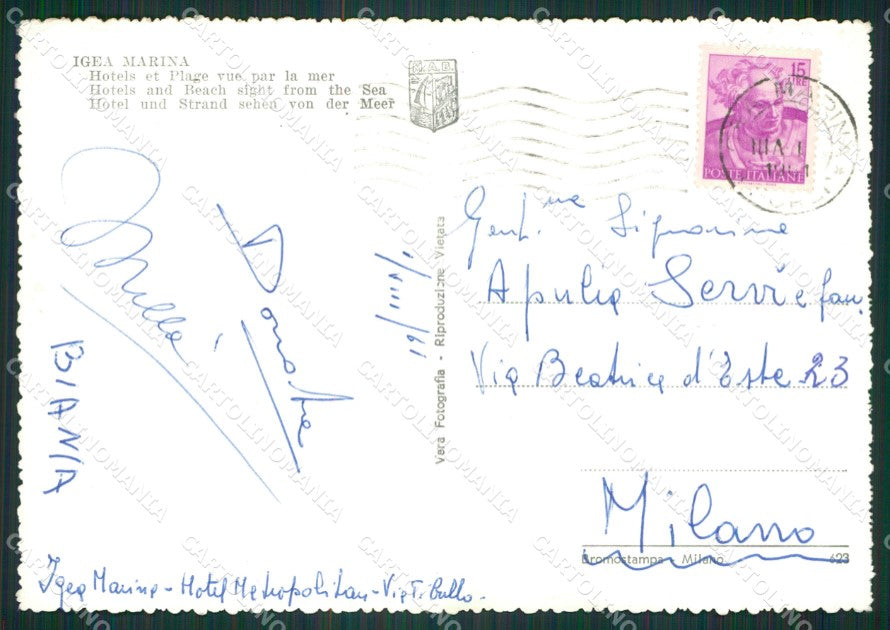 Rimini Igea Marina PIEGHINA Foto FG cartolina KV7862 – retro