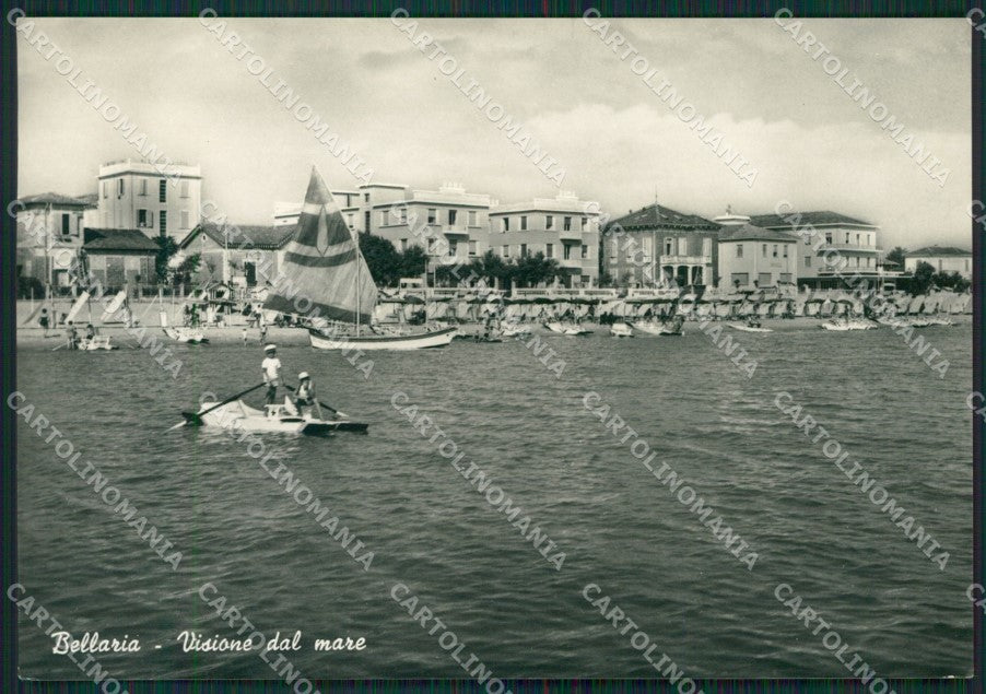 Rimini Bellaria Barche Foto FG cartolina KV7872 – fronte