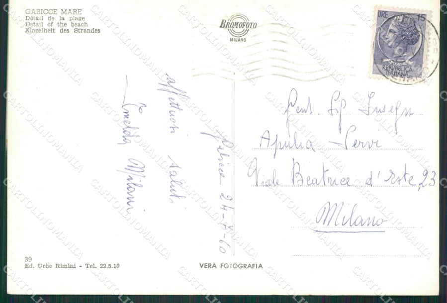 Pesaro Gabicce Mare Foto FG cartolina KV7889 – retro
