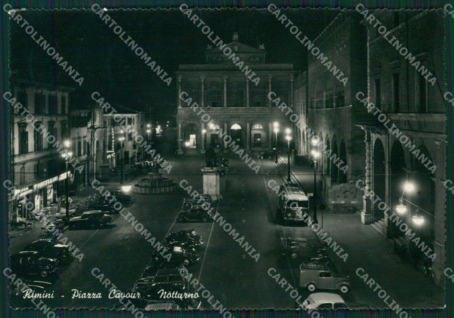 Rimini Città Auto Corriera Foto FG cartolina KV7893 – fronte