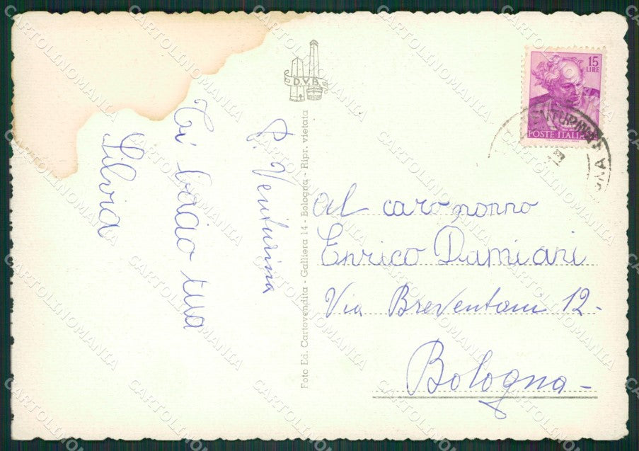 Bologna Porretta Terme TRACCE UMIDO FG cartolina KV7896 – retro
