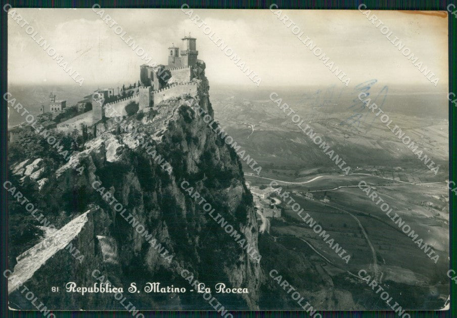 Repubblica San Marino TRACCE UMIDO Foto FG cartolina KV7912 – fronte