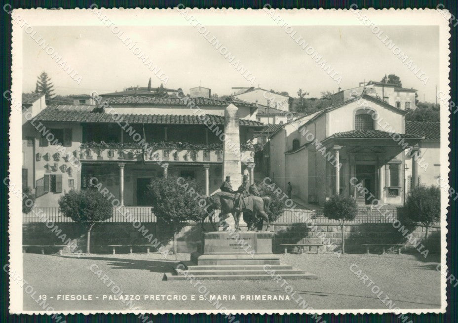 Firenze Fiesole Palazzo Pretorio Garibaldi Foto FG cartolina KV7937 – fronte