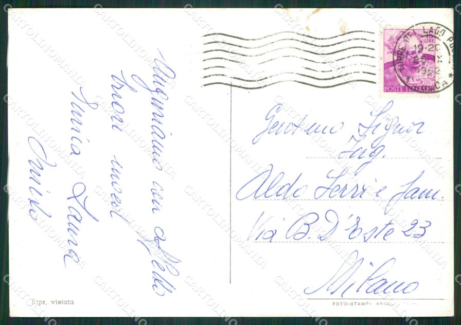 Lucca Viareggio Torre del Lago Puccini Foto FG cartolina KV7963 – retro