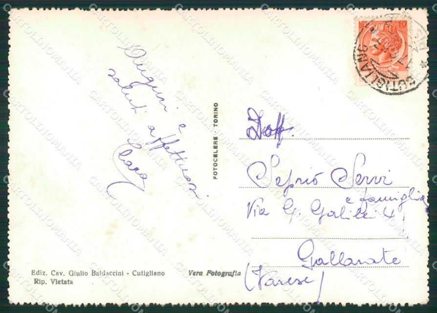 Pistoia Cutigliano Foto FG cartolina KV7969 – retro