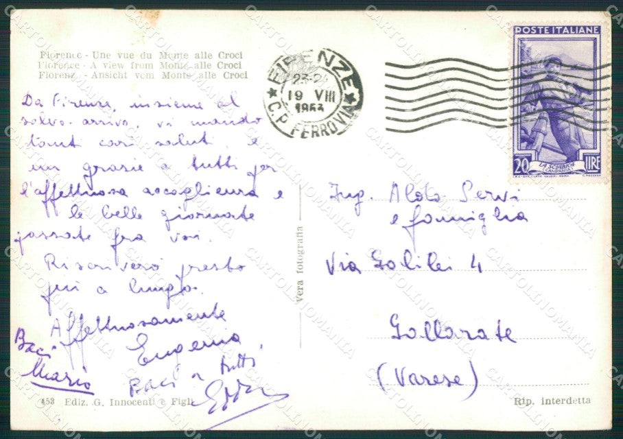 Firenze Monte alle Croci Foto FG cartolina KV7980 – retro