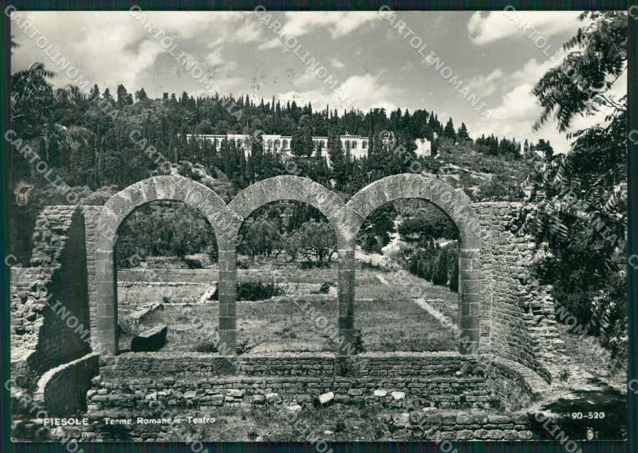 Firenze Fiesole Terme Romana Teatro Foto FG cartolina KV7981 – fronte