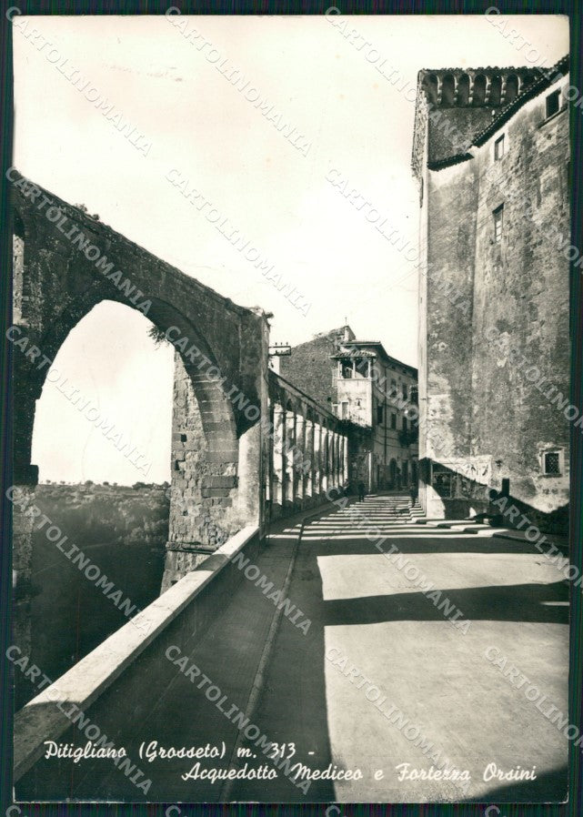 Grosseto Pitigliano Acquedotto Mediceo PIEGA Foto FG cartolina KV7982 – fronte