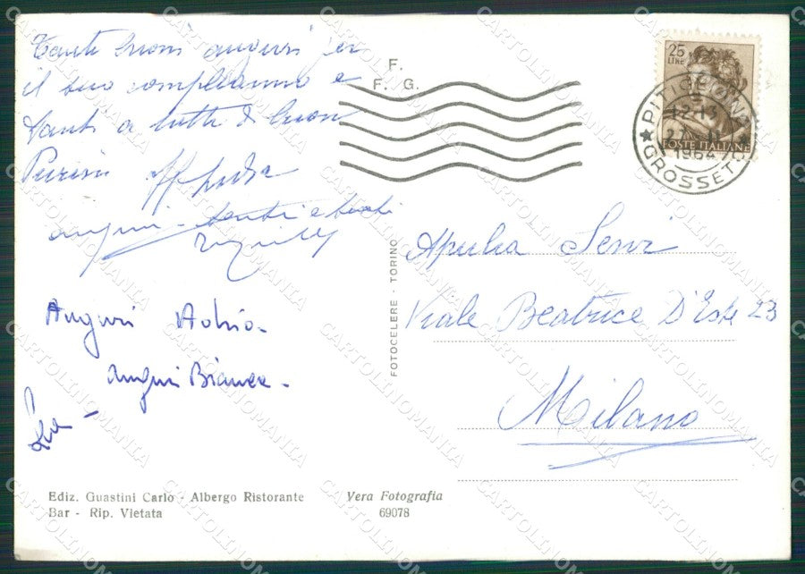 Grosseto Pitigliano Acquedotto Mediceo PIEGA Foto FG cartolina KV7982 – retro