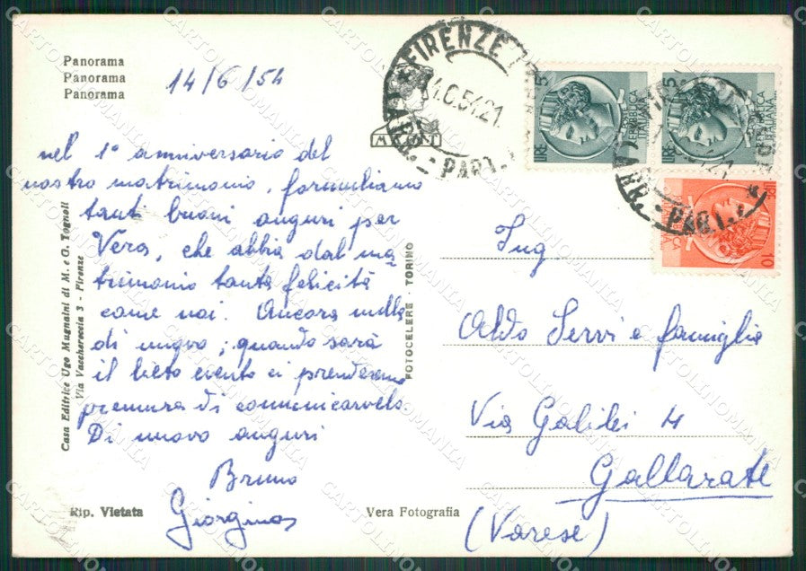 Firenze Città Foto FG cartolina KV7996 – retro