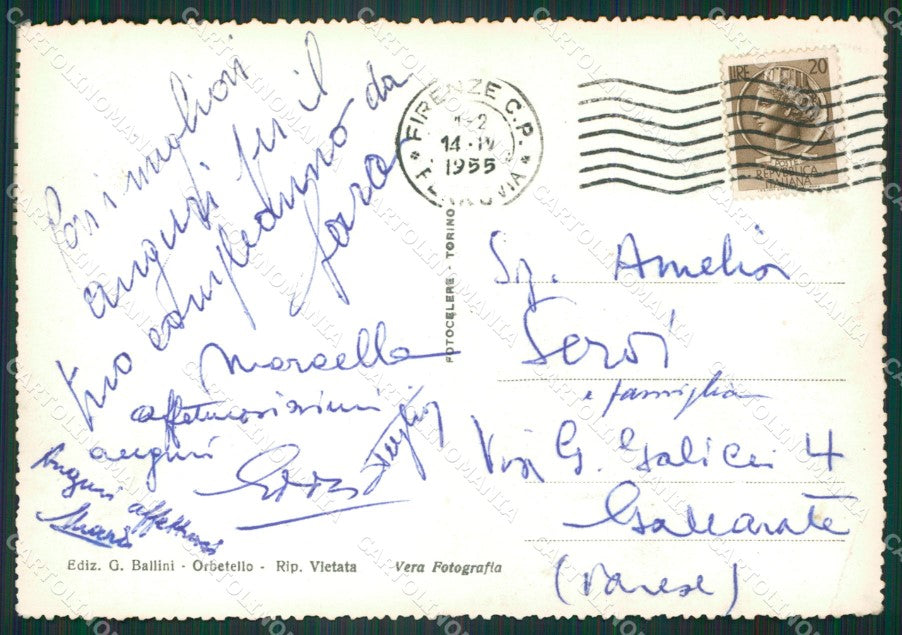 Grosseto Monte Argentario Porto Santo Stefano PIEGA Foto FG cartolina KV8004 – retro
