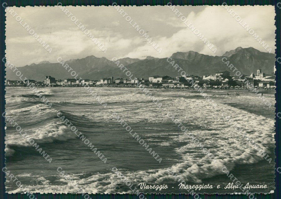 Lucca Viareggio Mareggiata PIEGHE Foto FG cartolina KV8005 – fronte