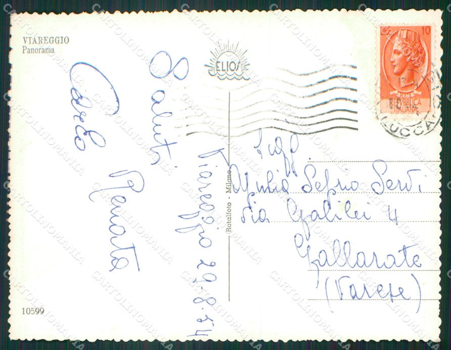 Lucca Viareggio Foto FG cartolina KV8014 – retro