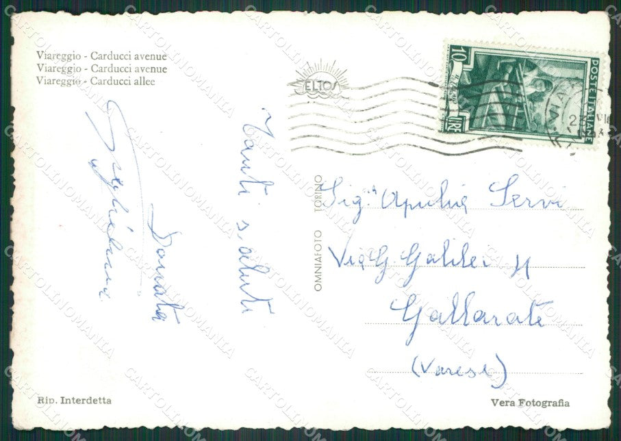 Lucca Viareggio Foto FG cartolina KV8017 – retro
