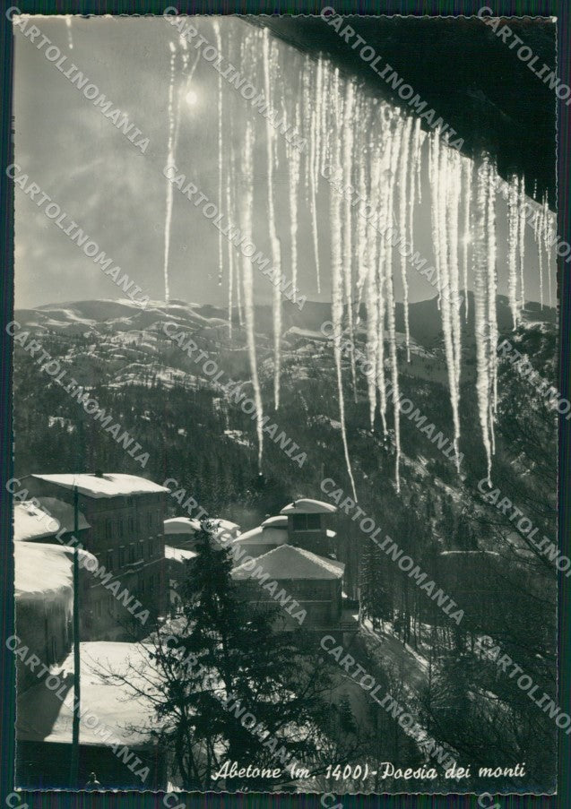 Pistoia Abetone Nevicata Foto FG cartolina KV8030 – fronte