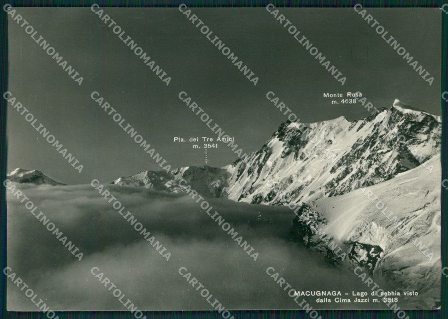 Verbania Macugnaga Monte Rosa Tre Amici Foto FG cartolina KV8059 – fronte