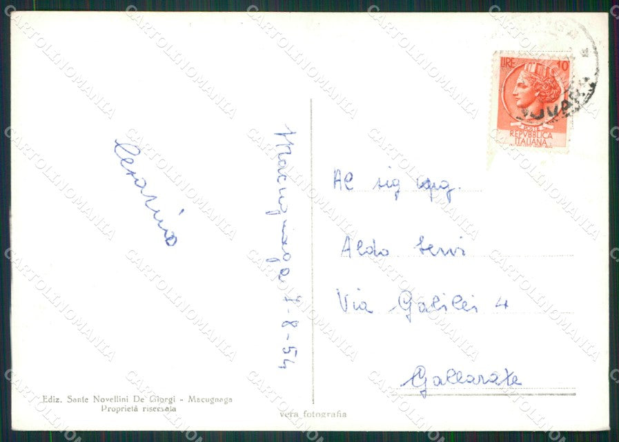 Verbania Macugnaga Monte Rosa Tre Amici Foto FG cartolina KV8059 – retro