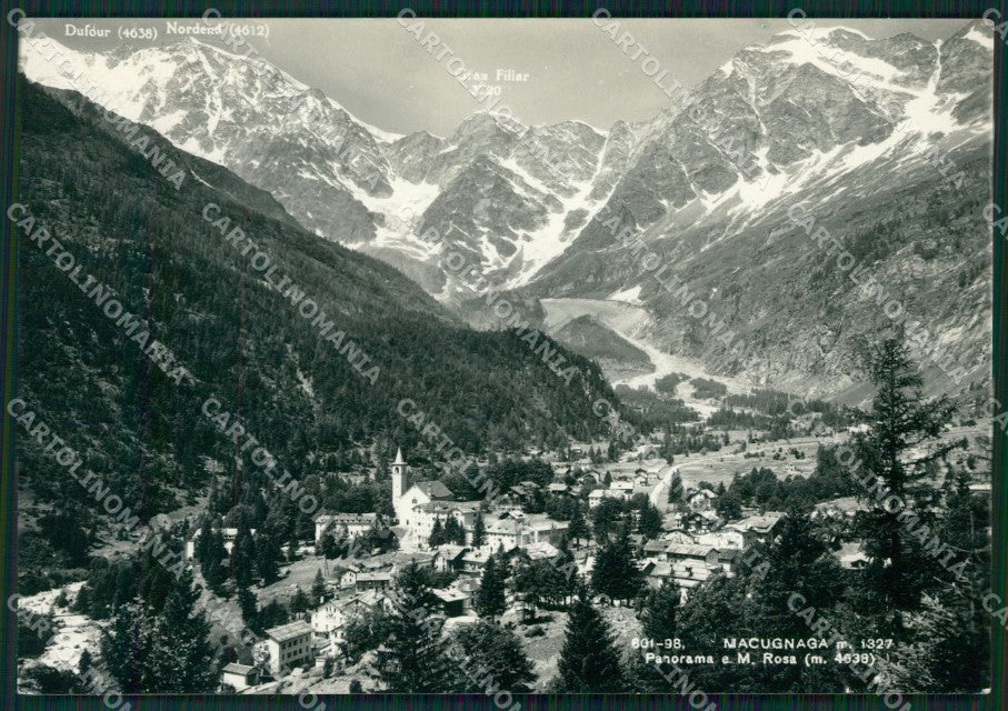 Verbania Macugnaga Monte Rosa Foto FG cartolina KV8063 – fronte