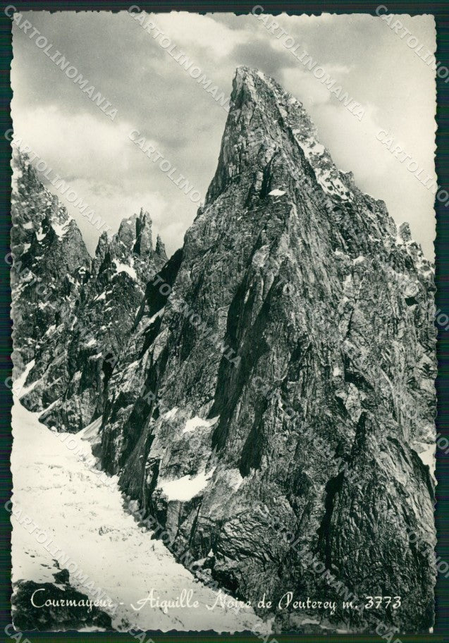 Aosta Courmayeur Aiguelle Noire Foto FG cartolina KV8068 – fronte
